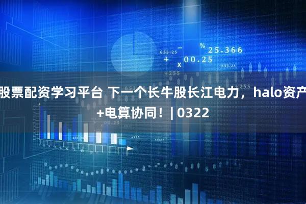 股票配资学习平台 下一个长牛股长江电力，halo资产+电算协同！| 0322
